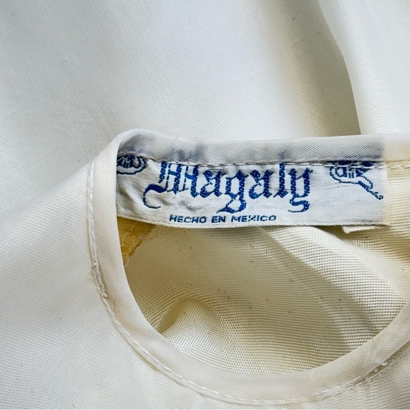 Vintage Baby/Child Baptism Christening Gown Sheer Organza Embroidery W/Shawl - Picture 10 of 16